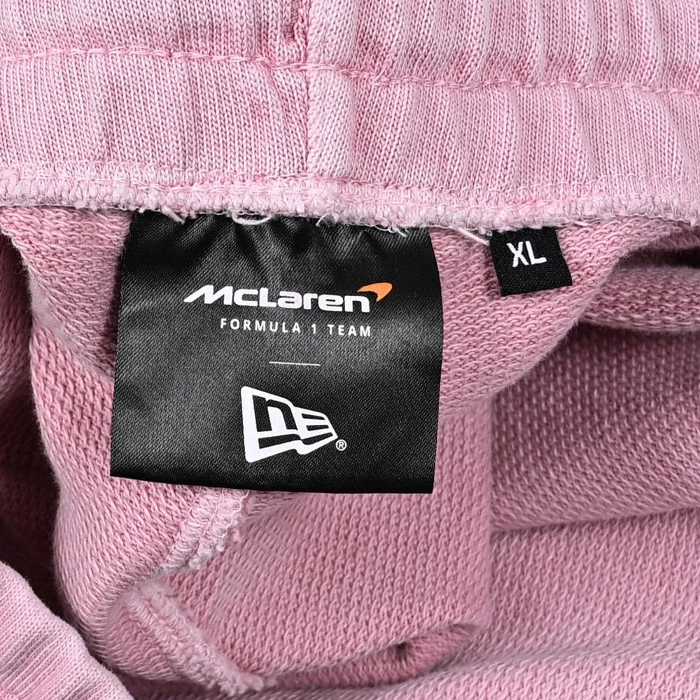 McLaren Racing Shorts XL Pink New Era Vintage Wash Cotton F1 Team Embroidered